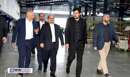 The visit of the Honorable Minister of Industry, Mining and Trade, Mr. Dr. Shariatmadari, to WinTech Complex