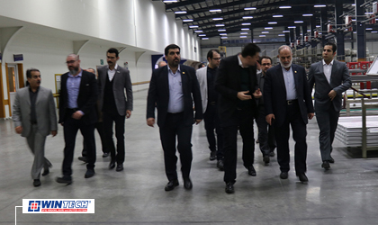 The visit of the Deputy Minister of Industry, Mining and Trade of the country and the accompanying delegation to the Persian Adopan Plastic Company (wintech)