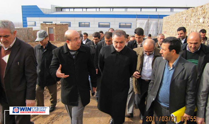 The visit of the managing director of East Azarbaijan industrial estates company