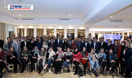 A gathering of Adopen Plastic Persian Industrial Group (WINTECH) and representatives of Yazd desert insulation company