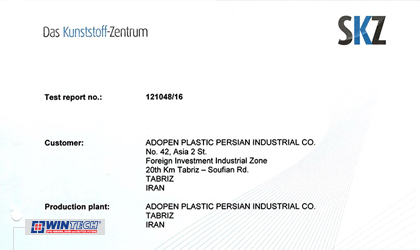 WinTech has received German RAL certification